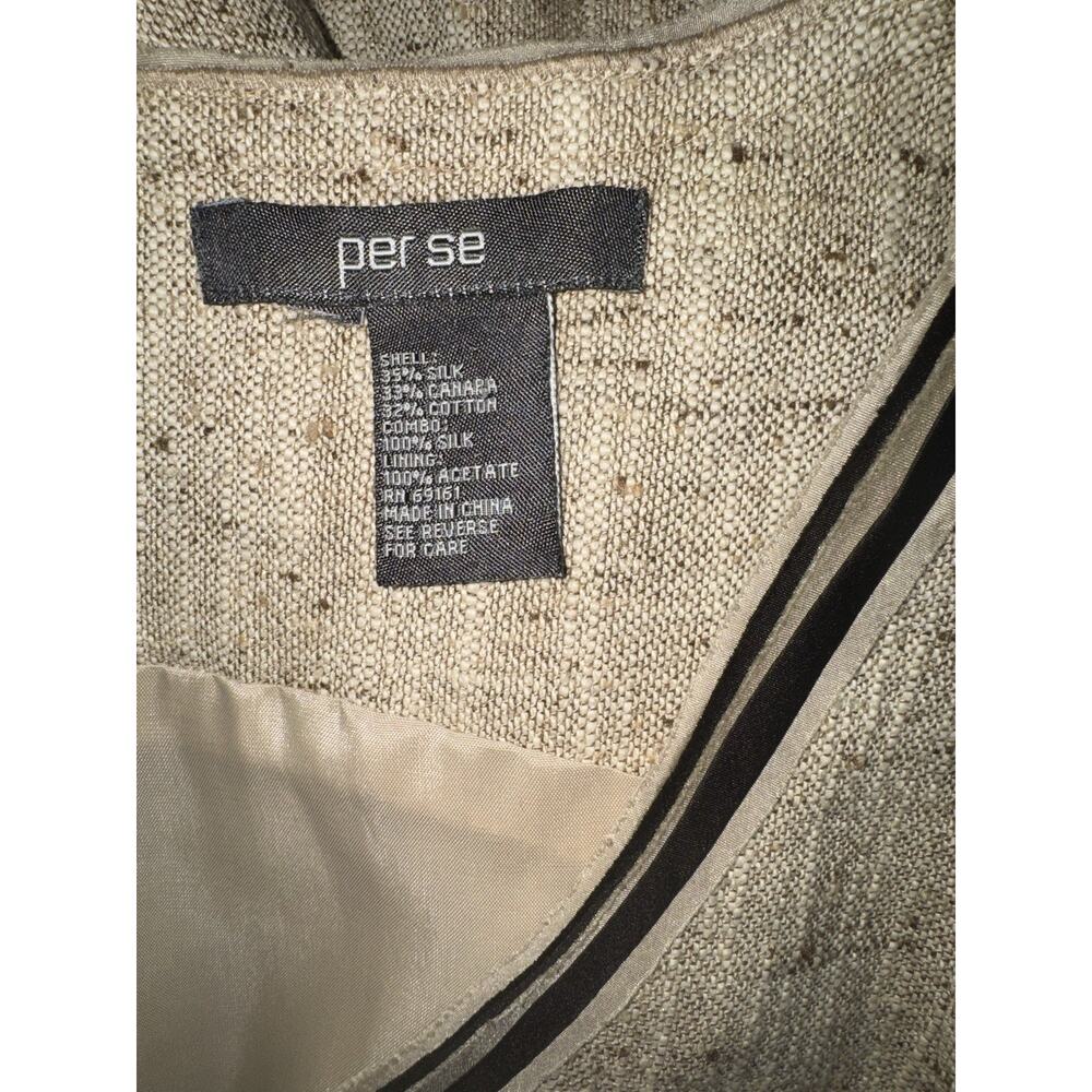 Per Se Womens Sleeveless Silk Dress Sz S - Picture 4 of 8